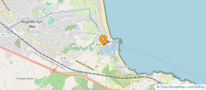 localisation de l'entreprise MADAME MARIE BEY  ARGELES SUR MER