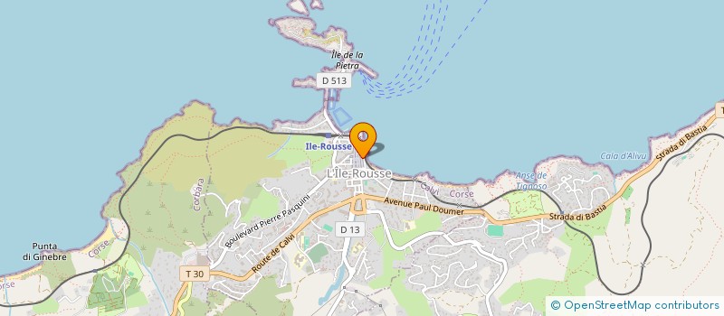 localisation de l'entreprise MADAME MARIE BEYSSIER à L'ILE-ROUSSE