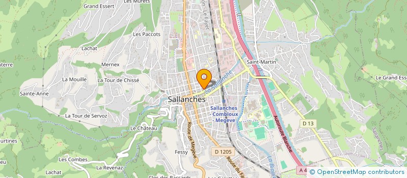 localisation de l'entreprise MADAME MARIE BIBOLLET  SALLANCHES