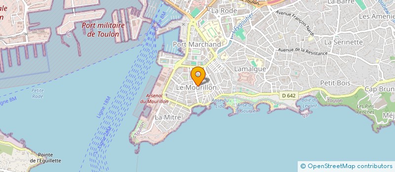 localisation de l'entreprise MADAME MARIE BICCHIERAY  TOULON