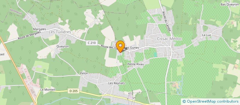 localisation de l'entreprise MADAME MARIE BICHERIE à CISSAC-MEDOC