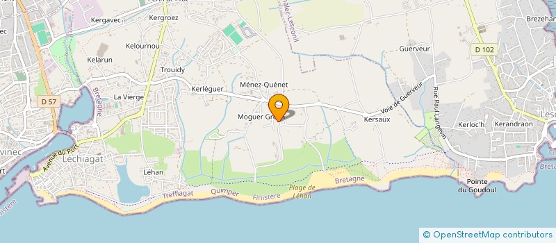 localisation de l'entreprise MADAME MARIE BIGER  TREFFIAGAT