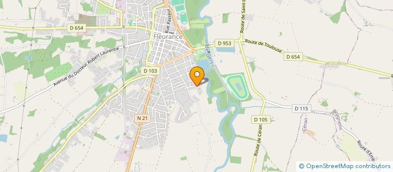 localisation de l'entreprise MADAME MARIE BIHAN  FLEURANCE