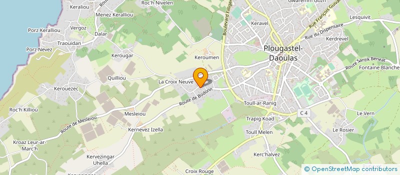 localisation de l'entreprise MADAME MARIE BILLANT  PLOUGASTEL-DAOULAS