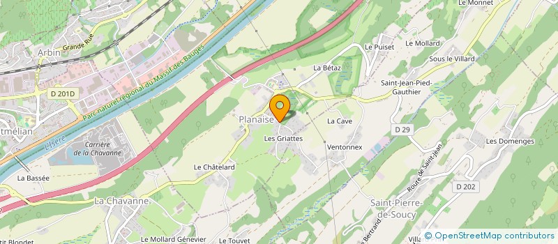 localisation de l'entreprise MADAME MARIE BILLARD  MYANS