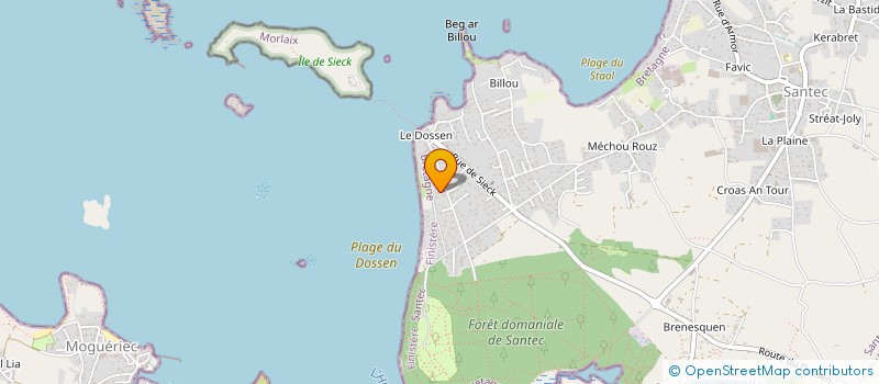 localisation de l'entreprise MADAME MARIE BILLETTE  SANTEC