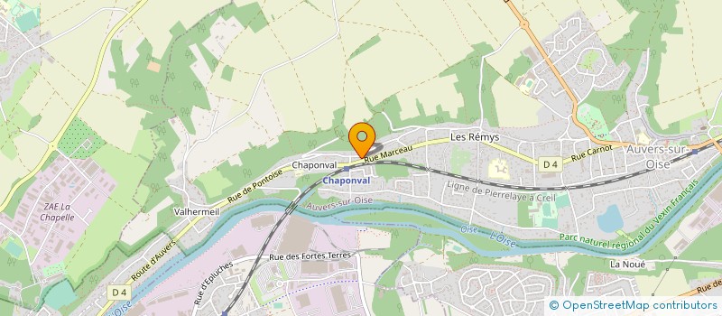 localisation de l'entreprise MADAME MARIE BILLOUD à AUVERS-SUR-OISE