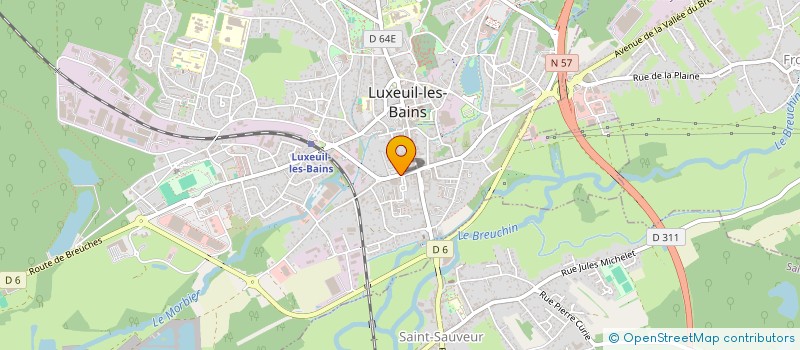 localisation de l'entreprise MADAME MARIE BINDA  LUXEUIL-LES-BAINS