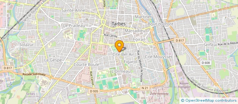 localisation de l'entreprise MADAME MARIE BITTARD  TARBES