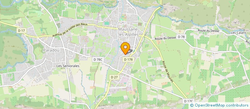 localisation de l'entreprise MADAME MARIE BLACHIER  MAUSSANE-LES-ALPILLES