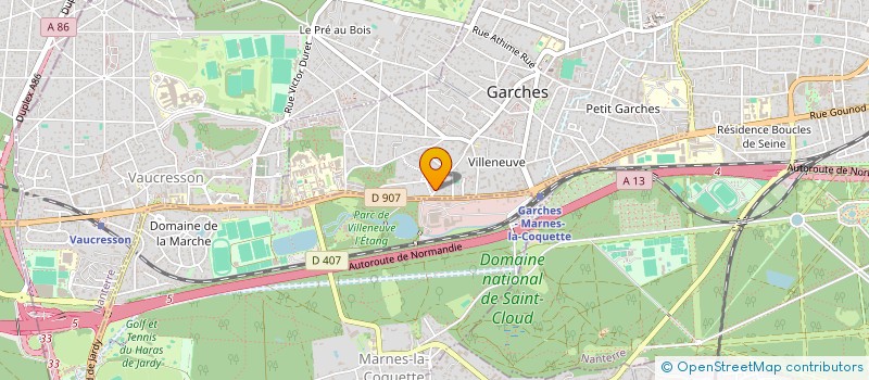 localisation de l'entreprise MADAME MARIE BLADIER  GARCHES