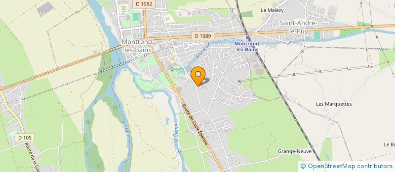 localisation de l'entreprise MADAME MARIE BLAIX  MONTROND-LES-BAINS