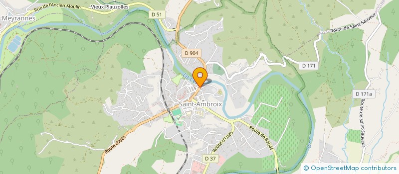 localisation de l'entreprise MADAME MARIE BLANC  SAINT-AMBROIX