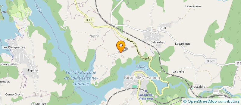 localisation de l'entreprise MADAME MARIE BLANC à LACAPELLE VIESCAMP