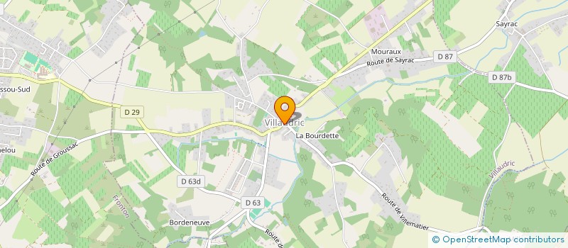 localisation de l'entreprise MADAME MARIE BLANCAL  VILLAUDRIC