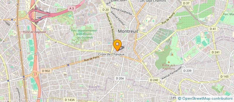 localisation de l'entreprise MADAME MARIE BLANCHE DANGUY à MONTREUIL