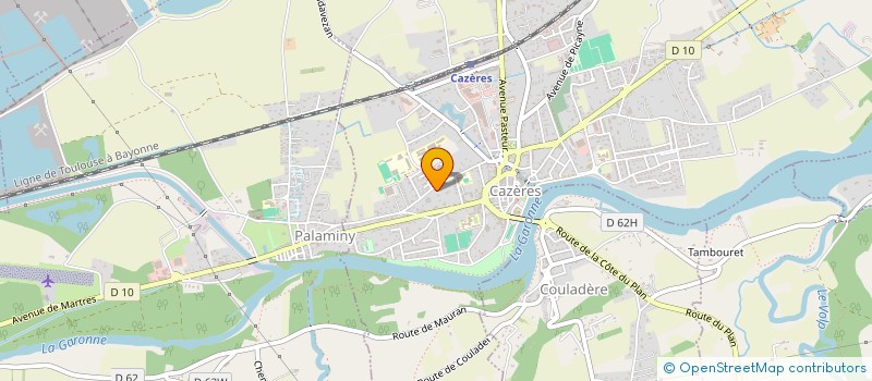 localisation de l'entreprise MADAME MARIE-BLANCHE JUSTAUT  CAZERES