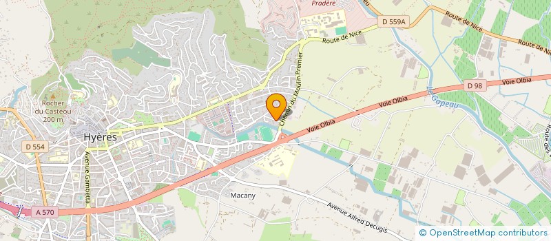 localisation de l'entreprise MADAME MARIE-BLANCHE KOUMBA MABOUNY  HYERES