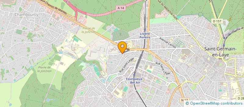 localisation de l'entreprise MADAME MARIE BLANDINE JUCHS  SAINT-GERMAIN-EN-LAYE