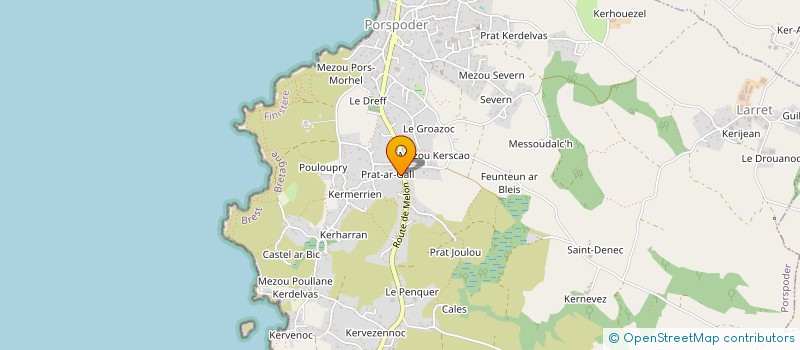 localisation de l'entreprise MADAME MARIE BLEAS  PORSPODER