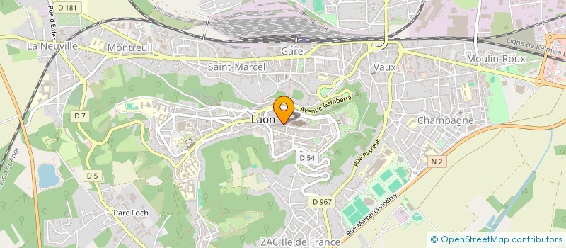 localisation de l'entreprise MADAME MARIE BLEUZE à LAON