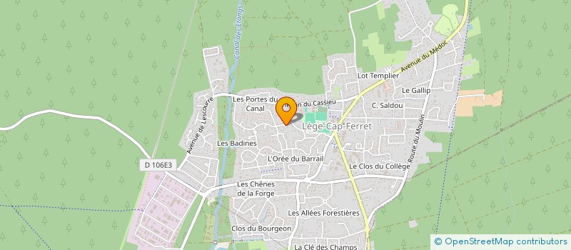 localisation de l'entreprise MADAME MARIE BLONDIN  LEGE-CAP-FERRET