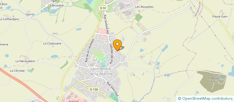 localisation de l'entreprise MADAME MARIE BLOURDIER  SEVREMOINE