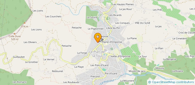 localisation de l'entreprise MADAME MARIE BOCQUET à LE PLAN-DE-LA-TOUR