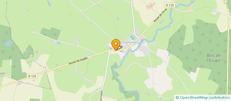 localisation de l'entreprise MADAME MARIE BODINIER  SAINTE-SUZANNE-ET-CHAMMES