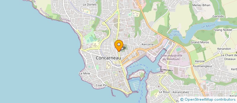 localisation de l'entreprise MADAME MARIE BOLC'H  CONCARNEAU