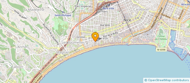 localisation de l'entreprise MADAME MARIE BOMMARITO à NICE