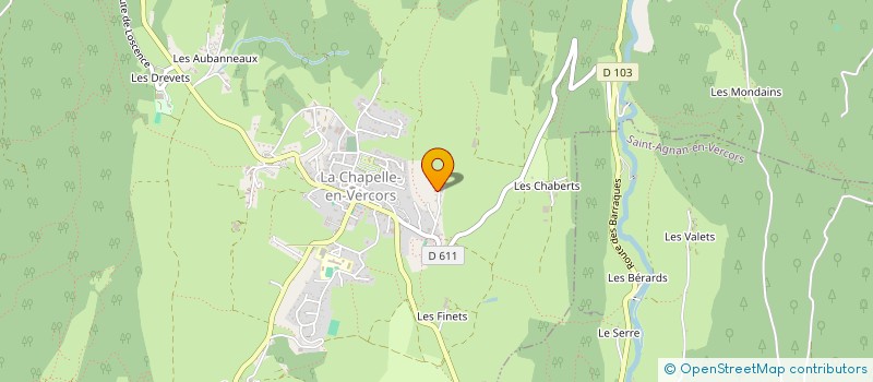 localisation de l'entreprise MADAME MARIE BONDT à LA CHAPELLE-EN-VERCORS