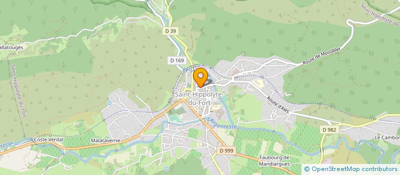 localisation de l'entreprise MADAME MARIE BONNAFOUS  SAINT-HIPPOLYTE-DU-FORT