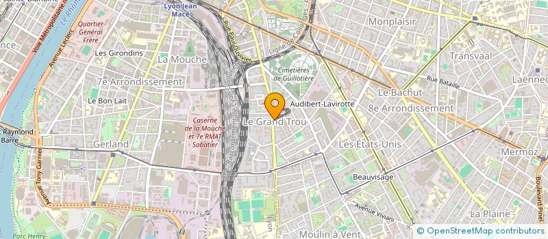 localisation de l'entreprise MADAME MARIE BONNAMOUR  LYON