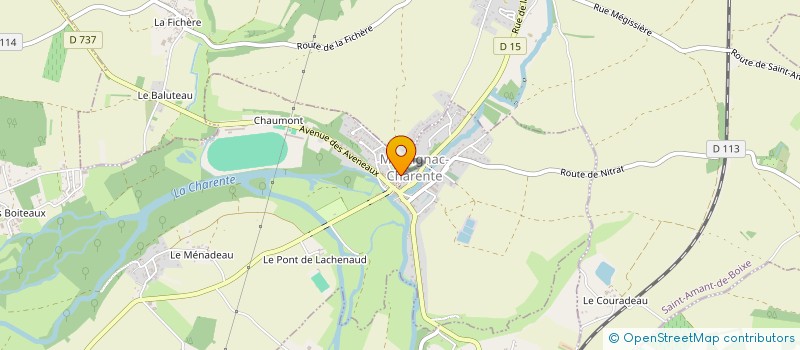 localisation de l'entreprise MADAME MARIE BONNEAU à MONTIGNAC-CHARENTE
