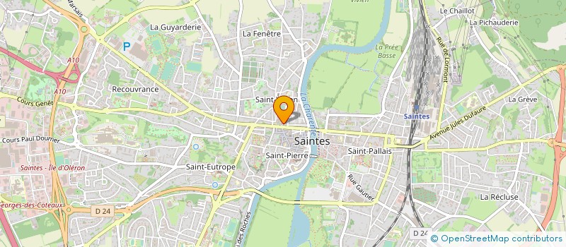 localisation de l'entreprise MADAME MARIE BONNET  SAINTES