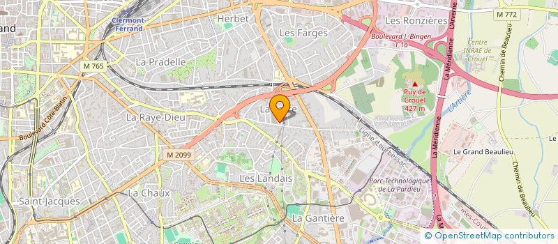 localisation de l'entreprise MADAME MARIE BONNET à CLERMONT-FERRAND