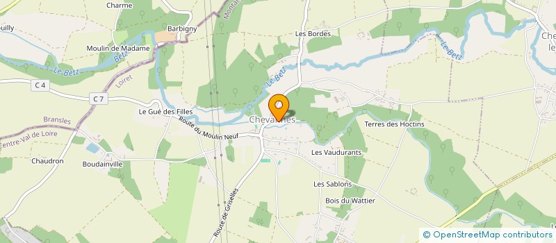 localisation de l'entreprise MADAME MARIE BONNET  CHEVANNES