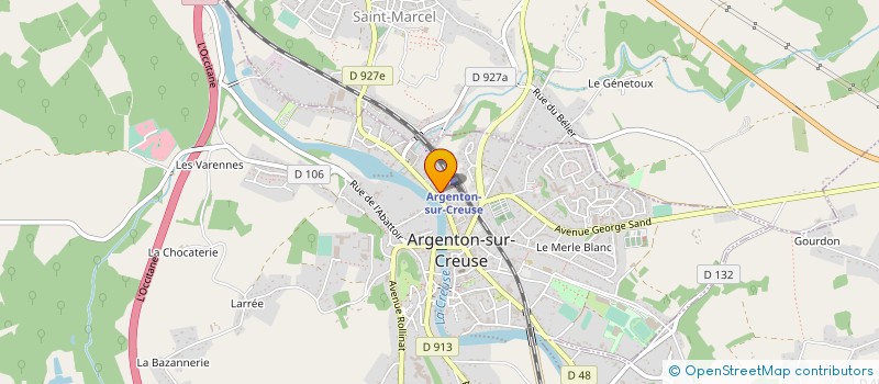 localisation de l'entreprise MADAME MARIE BONNETERRE à ARGENTON-SUR-CREUSE