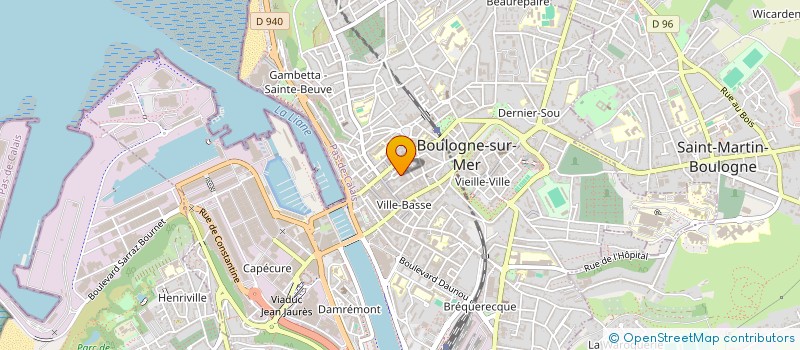 localisation de l'entreprise MADAME MARIE BONNETON  BOULOGNE-SUR-MER