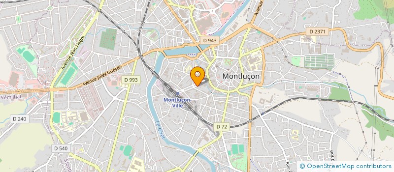 localisation de l'entreprise MADAME MARIE BONNICI à MONTLUCON