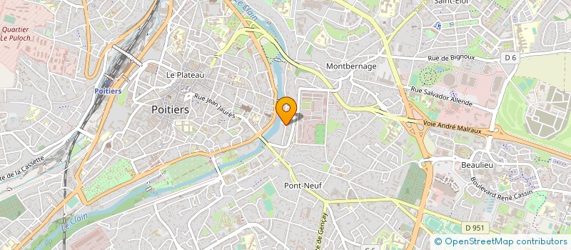 localisation de l'entreprise MADAME MARIE BONNIN  POITIERS