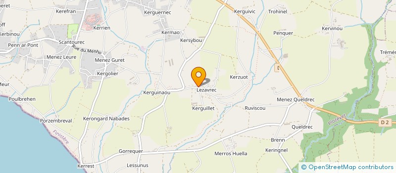 localisation de l'entreprise MADAME MARIE BONTONNOU à PLOZEVET