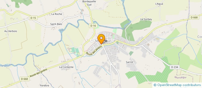 localisation de l'entreprise MADAME MARIE BORD  MONSEGUR