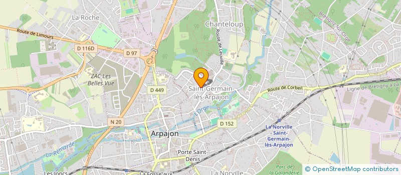 localisation de l'entreprise MADAME MARIE BORGELLA-ADJUDANT à SAINT-GERMAIN-LES-ARPAJON
