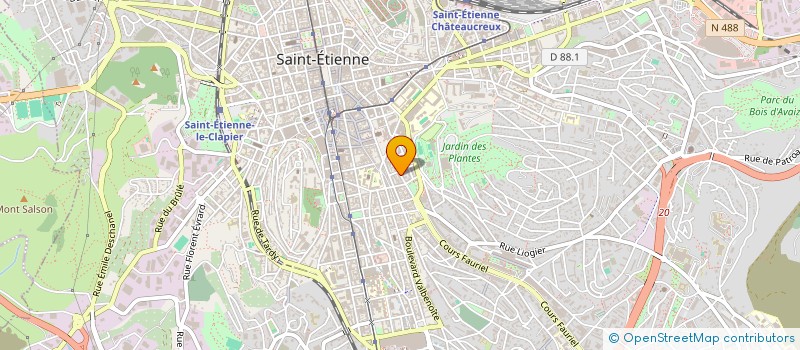localisation de l'entreprise MADAME MARIE BOSIO à SAINT-ETIENNE