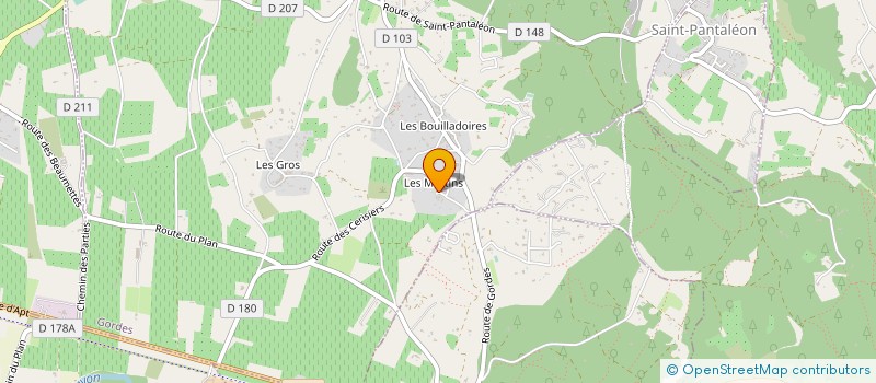 localisation de l'entreprise MADAME MARIE BOSSEE à GORDES