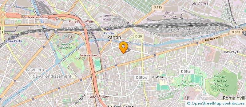 localisation de l'entreprise MADAME MARIE BOU  PANTIN