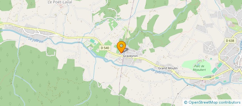 localisation de l'entreprise MADAME MARIE BOUCHET  LE POET-LAVAL