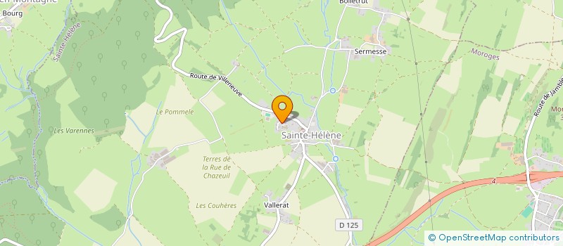 localisation de l'entreprise MADAME MARIE BOUCHET  SAINTE-HELENE